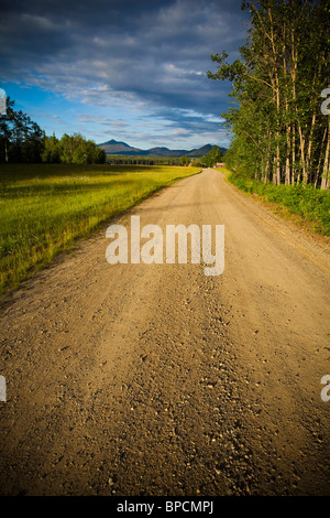 eagle, alaska, united states of america; a rural road Stock Photo