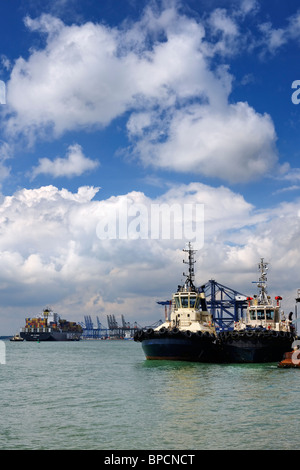 The Port of Felixstowe - Suffolk, England Stock Photo