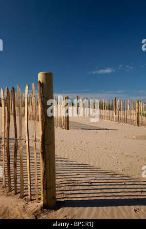 Sand dune management Stock Photo