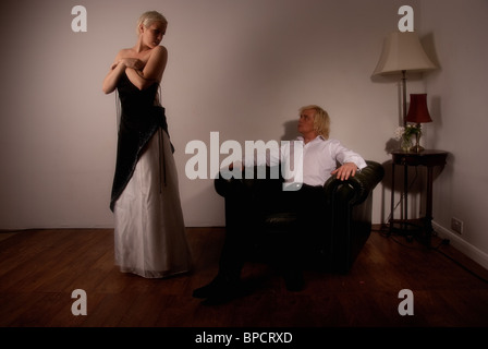 woman doing striptease Stock Photo - Alamy