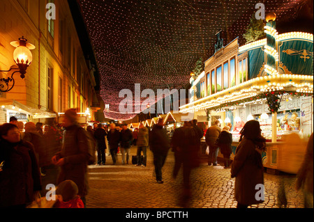 A Christmas market in Opernpalais boulevard, Berlin, Germany Stock Photo