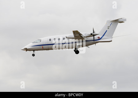 Piaggio P-180  MM62212 from the Italian Air Force Aeronautica Militaire arrives for the 2010 RIAT Royal International Air Tattoo Stock Photo