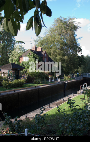 Sonning Lock on the River Thames Stock Photo