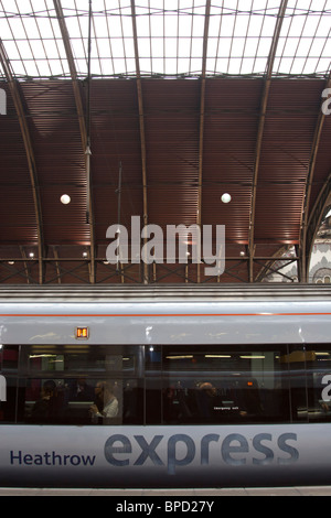 Heathrow Express - Paddington Station - London Stock Photo