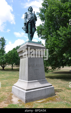 Statue of Israel Putnam, American army general during the American Revolutionary War, Hartford, Connecticut, USA Stock Photo