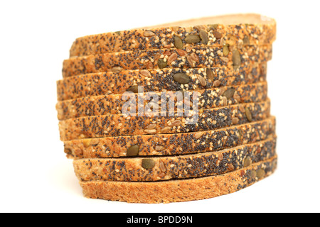 Sliced Seeded Bloomer Loaf Stock Photo