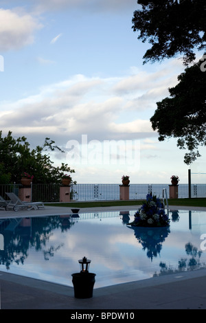 Reid's Hotel pool - Funchal - Madeira Stock Photo