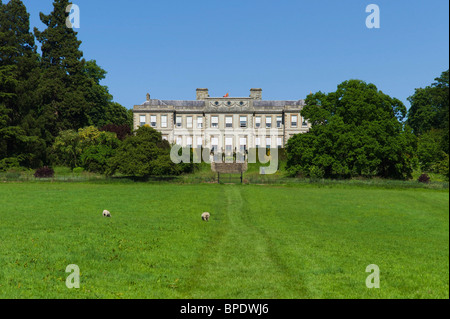 footpath through the estate grounds of Ragley hall Warwickshire The Midlands England UK Stock Photo