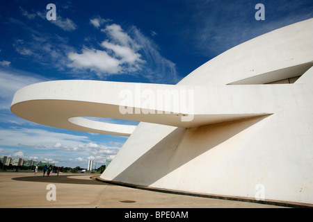 Museo Nacional or the National Museum, designed by Oscar Niemeyer, Brasilia, Brazil. Stock Photo