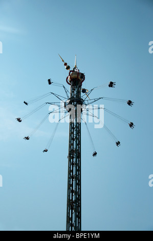 The Star flyer ride at Tivoli Gardens in Copenhagen, Denmark. Stock Photo