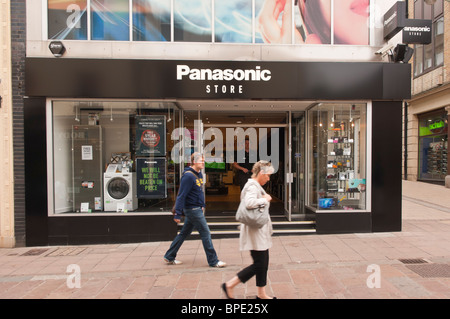 The Panasonic shop store in Norwich , Norfolk , England , Great Britain , Uk Stock Photo