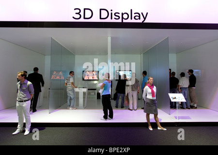 Berlin, IFA, Consumer Electronics Unlimited, 3D Display in a presentation, exibitor LG. EU/DE/DEU/Germany Capitol Berlin Stock Photo