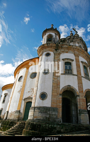 Igreja Nossa Senhora do Rosario church, Ouro Preto, Brazil. Stock Photo