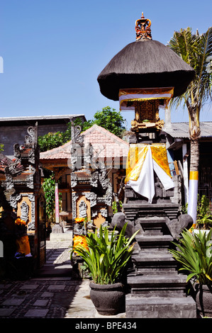 temple in grounds of private house in bali indonesia Stock Photo