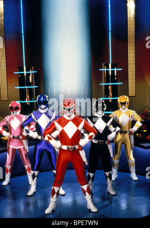 BLACK RANGER YELLOW RANGER RED RANGER PINK RANGER & BLUE RANGER Stock ...