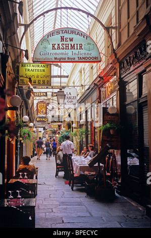 France, Paris, 2nd arrondissement, Passage des Panoramas, a covered pedestrian gallery or 'passage couvert', opened in 1799 Stock Photo