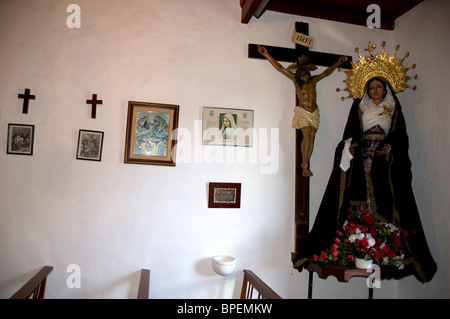 Church in lost Spanish village of Masca, Tenerife Stock Photo