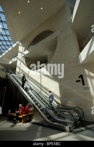 Foyer, basement, extension by star architect Ieoh Ming Pei, German Historical Museum, Unter den Linden, Berlin Mitte, Germany. Stock Photo