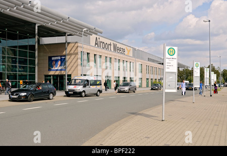 Terminal building at Weeze (Niederrhein) Airport, North Rhine-Westphalia, Germany. Stock Photo