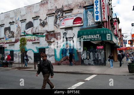 Big Pun' graffiti  Wall mural by Chico n East Harlem near 125th Street New York City Stock Photo