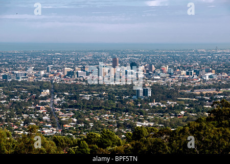 Panoramic view City of Adelaide South Australia Stock Photo