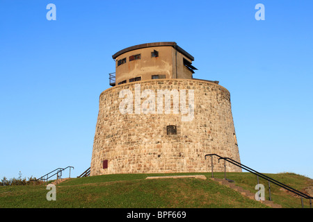 Carlton Martello Tower located on the lower west side of Saint John, New Brunswick, Canada Stock Photo