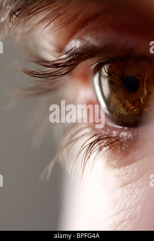 Close up of a man's eye Stock Photo