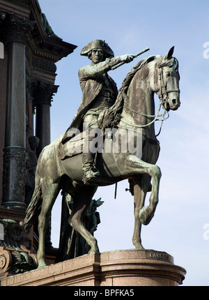 Vienna - rider from monument of maria theresia - counsel Stock Photo