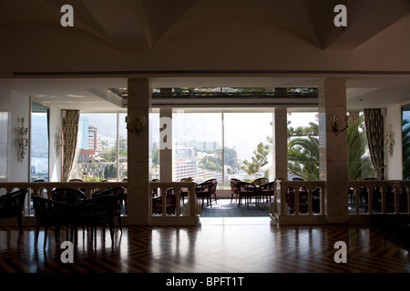 Reid's Palace Hotel Hall - Balcony view of harbour Stock Photo