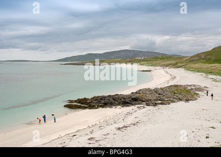 Prince's Beach from the Barra Ferry Terminal on Eriskay, Outer Hebrides, Western Isles, Highland. Scotland.  SCO 6475 Stock Photo