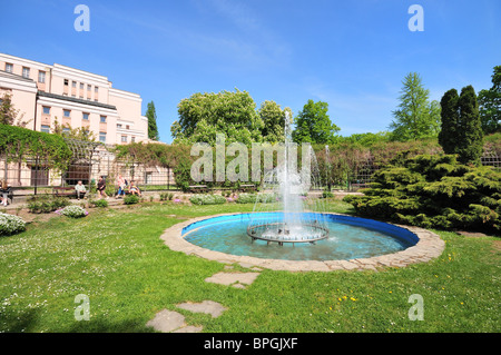 A fountain in a spa town of Teplice, Czech Republic Stock Photo
