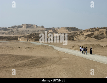 Peru. Lima. Archaeological site of Pachacamac. Overview. Stock Photo