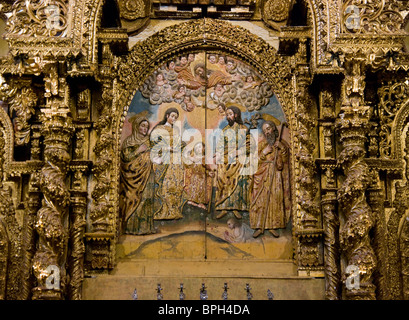Altarpiece, 18th century Spanish Baroque style, Church of Santa Prisca ...