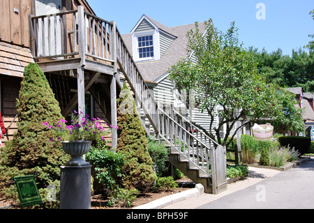 Shops in Mystic, Connecticut, USA Stock Photo