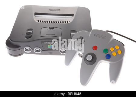 The 'Goldeneye 007' game in a Nintendo 64 or N64 video game console, a  fifth generation video game console launched in 1996 in Japan Stock Photo -  Alamy