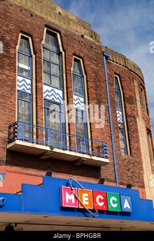 UK, England, Merseyside, Southport, Lord Street, Mecca Bingo Hall, in former Garrick Theatre Art Deco building Stock Photo