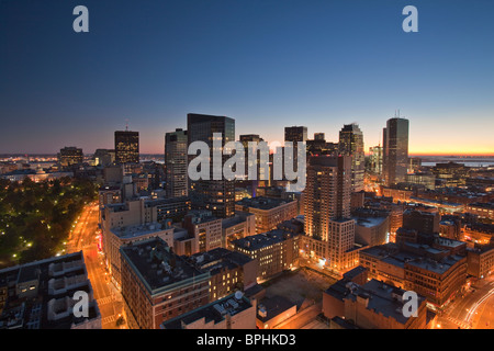 Buildings in a city, Tremont Street, Boston, Suffolk County, Massachusetts, USA Stock Photo