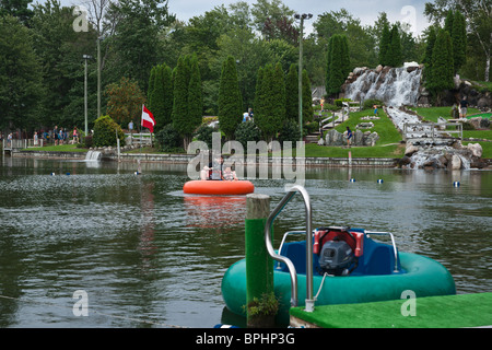 The Silver Lake at State Park Lower Peninsula with Bumper Boats in Michigan MI pictures images photos  sale on alamy horizontal in USA US hi-res Stock Photo