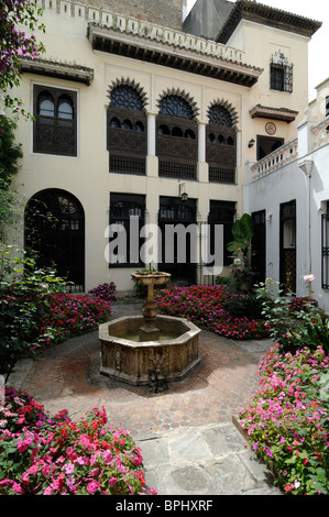 Tangier American Legation (1821) Museum, Culture Centre and Courtyard Garden, in the Old Town or Medina, Tangier, Tanger or Tangiers, Morocco Stock Photo