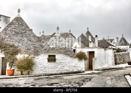 Trulli in Alberobello, Apulia region, Italy. Stock Photo