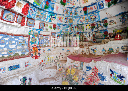 Inside museum area of Salvation Mount built and maintained by Leonard Knight, located near Slab City, Niland, California, USA. Stock Photo