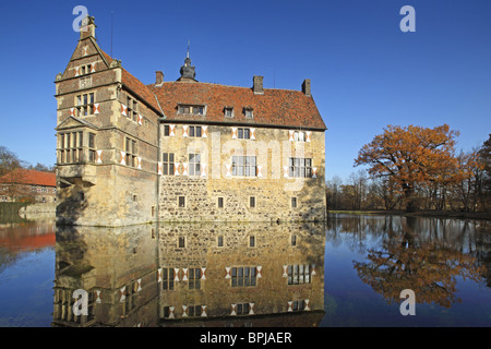 Vischering castle, Luedinghausen, Muensterland, North Rhine-Westphalia, Germany Stock Photo