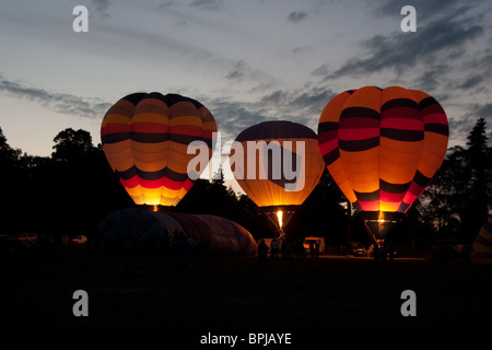 Streatley balloon glow Stock Photo