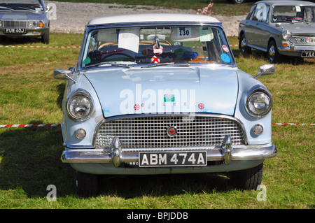 Restored Ford Consul car at a rally Stock Photo