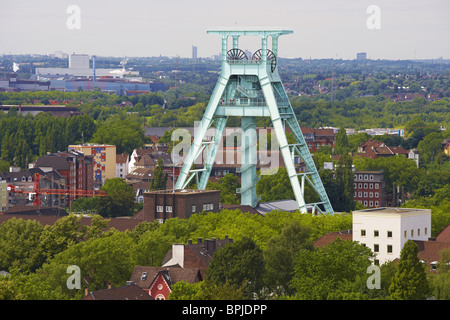 View from the Bismarck tower at the Gernan Mining Museum in Bochum, Ruhrgebiet, North Rhine-Westphalia, Germany, Europe Stock Photo