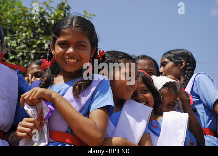 Bastar children smiling Stock Photo - Alamy