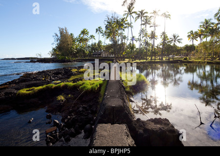 Richardson Ocean Center, leleiwi Beach Park, Hilo, Island of Hawaii Stock Photo