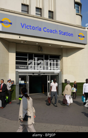 Entrance of Victoria Coach Station, London, UK Stock Photo