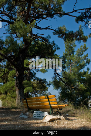 Lovers bench Stock Photo