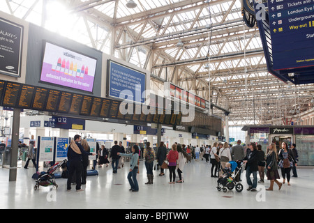 Waterloo Station concourse - London Stock Photo